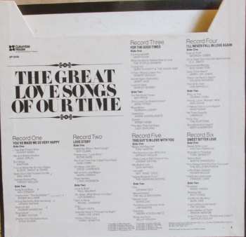 6LP/Set di cofanetti Various: The Great Love Songs Of Our Time