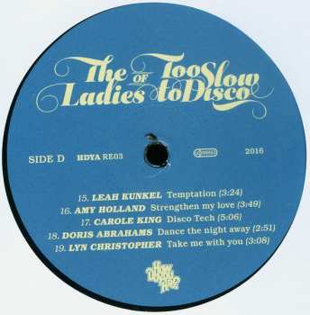 2LP Various: The Ladies Of Too Slow To Disco