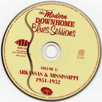 CD Various: The Modern Downhome Blues Sessions, Volume 1: Arkansas & Mississippi