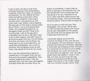 2CD Various: The Problem Of Leisure: A Celebration Of Andy Gill & Gang Of Four LTD