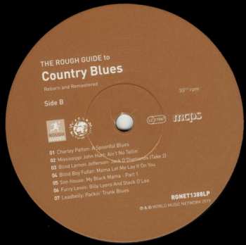 LP Various: The Rough Guide To Country Blues (Reborn And Remastered) LTD