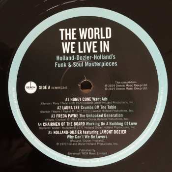 2LP Various: The World We Live In | Holland-Dozier-Holland's Funk & Soul Masterpieces