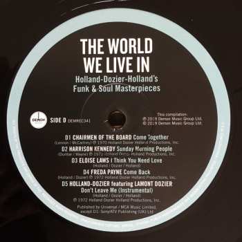 2LP Various: The World We Live In | Holland-Dozier-Holland's Funk & Soul Masterpieces