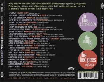 CD Various: To Love Somebody (The Songs Of The Bee Gees 1966-1970)