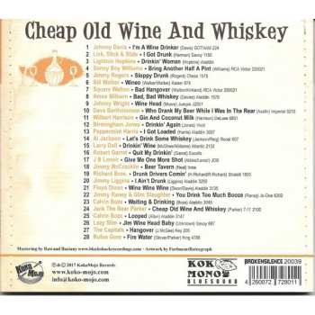 CD Various: Cheap Old Wine And Whiskey (Drinking Songs Straight From The Jukejoint)