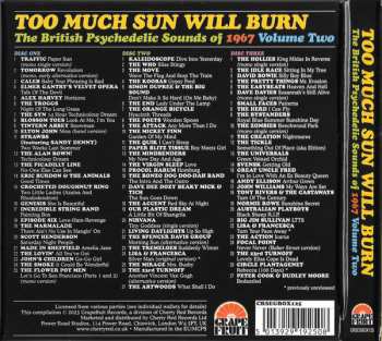 3CD/Set di cofanetti Various: Too Much Sun Will Burn (The British Psychedelic Sounds of 1967 Volume 2)