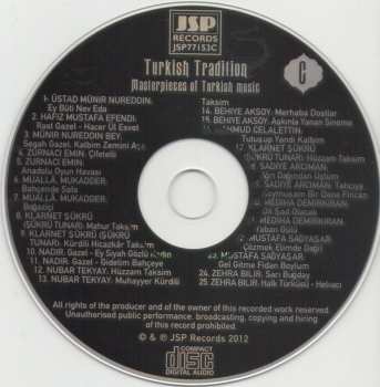 4CD Various: Turkish Tradition (Masterpieces Of Turkish Musical Culture)