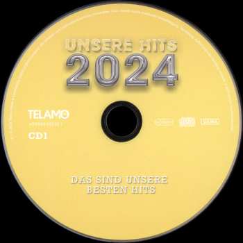 2CD/DVD Various: Unsere Hits 2024 (Das Sind Unsere Besten Hits)