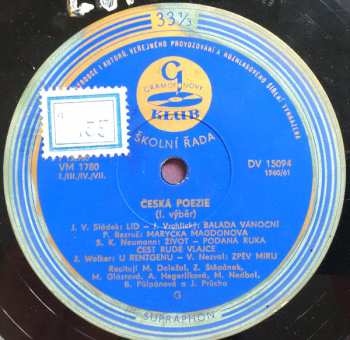 LP Various: Výběr Poezie Klasiků Českého Básnictví