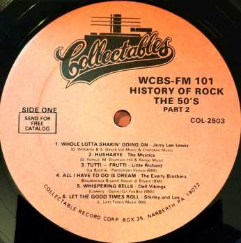 2LP Various: WCBS FM101 History Of Rock The 50's Part 2