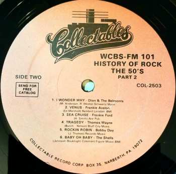 2LP Various: WCBS FM101 History Of Rock The 50's Part 2