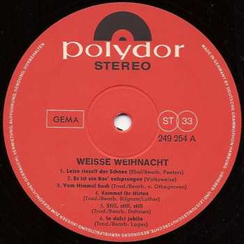 LP Various: Weisse Weihnacht - Weltstars Singen Weihnachtslieder