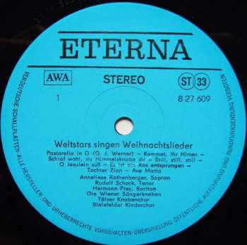 LP Various: Weltstars Singen Weihnachtslieder
