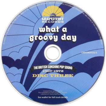 3CD Various: What A Groovy Day (The British Sunshine Pop Sound 1967-1972)