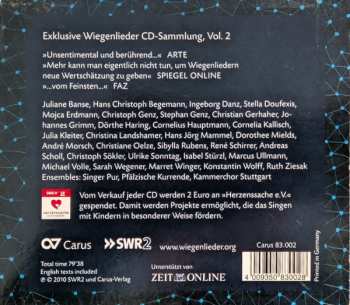 CD Various: Wiegenlieder (Exklusive Wiegenlieder CD-Sammlung, Vol. 2)
