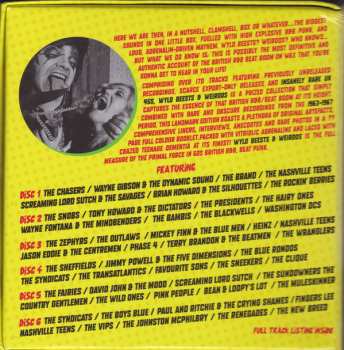 6CD/Set di cofanetti Various: Wyld Beests And Weirdos (Gods Of British 60's R&B Beat Punk)