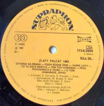 LP Various: Zlatý Palcát 1982
