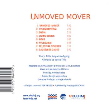 CD Vasco Trilla: Unmoved Mover