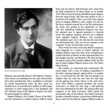 CD Ralph Vaughan Williams: Flos Campi • Suite For Viola And Small Orchestra • Viola Concerto