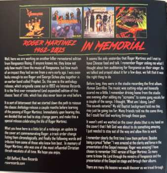 CD Vengeance Rising: Anthology In Memorial Roger Martinez 1962-2025 LTD