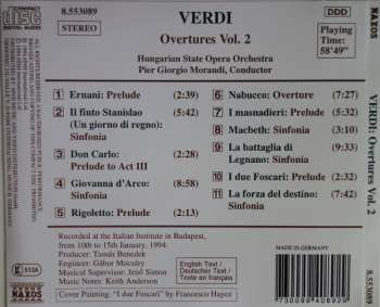 CD Giuseppe Verdi: Overtures Volume 2