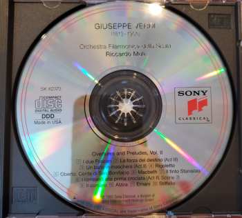 CD Giuseppe Verdi: Preludes & Overtures II