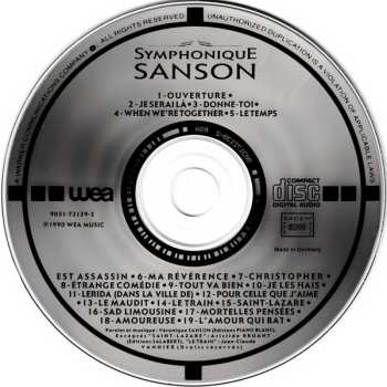 CD Véronique Sanson: Symphonique Sanson
