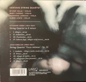 CD Vertavo Quartet: Verdi/Sibelius