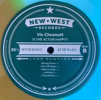 2LP Vic Chesnutt: Is The Actor Happy?