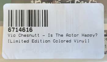 2LP Vic Chesnutt: Is The Actor Happy?