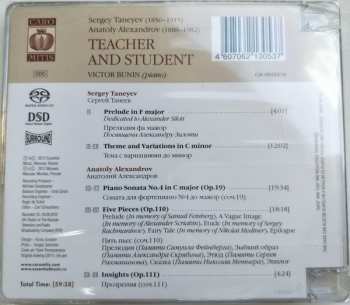 CD Виктор Бунин: Teacher And Student,  Sergey Taneev, Anatoly Alexandrov