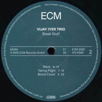2LP Vijay Iyer Trio: Break Stuff