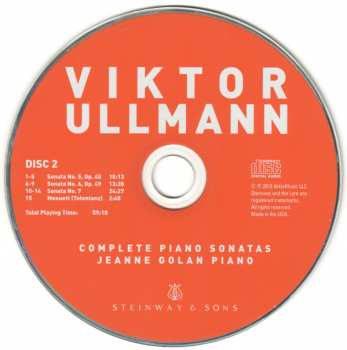 2CD Viktor Ullmann: Complete Piano Sonatas