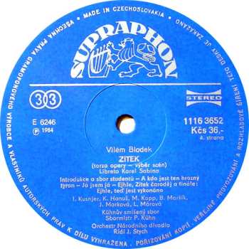 2LP/Set di cofanetti Kühn Mixed Choir: V Studni / In The Well / (Opera In 1 Act), Zítek (Fragment)