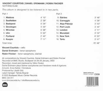 CD Vincent Courtois: Nothing Else
