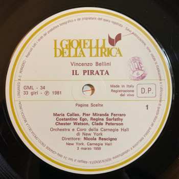 LP Vincenzo Bellini: Il Pirata