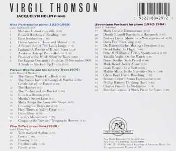 CD Virgil Thomson: Portraits And Other Works