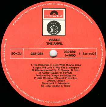 LP Visage: The Anvil