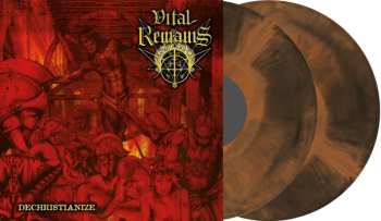 2LP Vital Remains: Dechristianize (2lp/orange-black Marbled Vinyl)