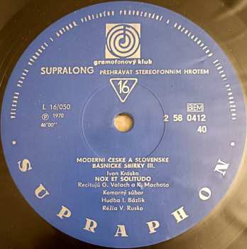Set di cofanetti/2EP Vítězslav Nezval: Moderní České A Slovenské Básnické Sbírky III.