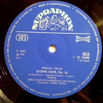 LP Brno State Philharmonic Orchestra: Slovak Suite / Maryša (73 2)