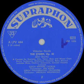 2LP/Set di cofanetti Vítězslav Novák: The Storm, Op. 42 (2xLP + BOX)