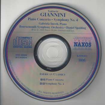 CD Bournemouth Symphony Orchestra: Piano Concerto • Symphony No. 4