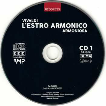 2CD Antonio Vivaldi: L'Estro Armonico