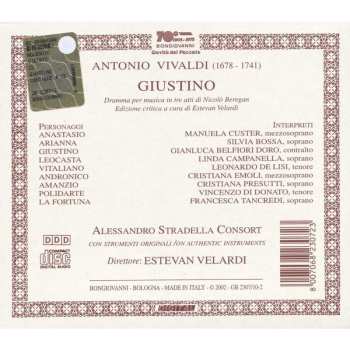 4CD/Set di cofanetti Antonio Vivaldi: Giustino