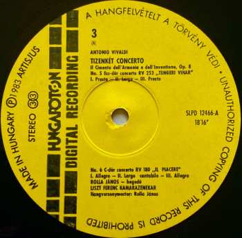 3LP/Set di cofanetti Antonio Vivaldi: 12 Concerti Op.8 - Il Cimento Dell' Armonia E Dell' Inventione Including "The Four Seasons"