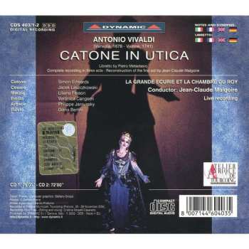 2CD/Set di cofanetti Antonio Vivaldi: Catone In Utica