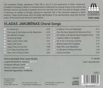 CD Vilnius Municipal Choir Jauna Muzika: The Song Of The Exiles And The Deportees And Other Choral Songs