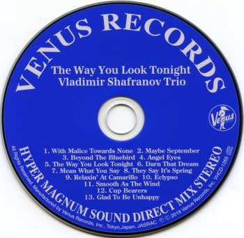 CD Vladimir Shafranov Trio: The Way You Look Tonight
