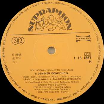 2LP Vodňanský & Skoumal: Hurá Na Bastilu / S Úsměvem Donkichota (2xLP)